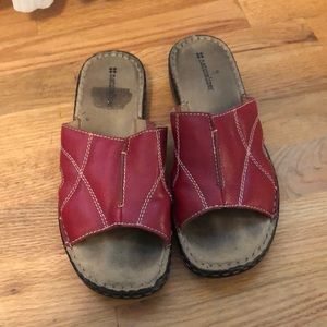 naturalizer sandals red